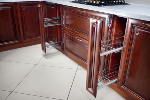 Cherry Cabinet Refacing in Richardson